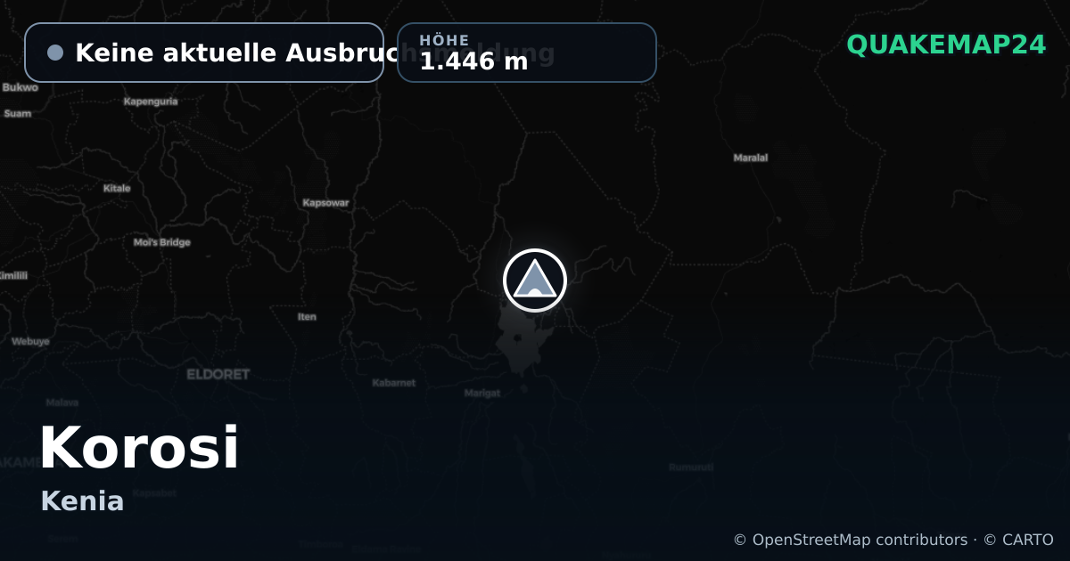 Korosi · Keine aktuelle Ausbruchsmeldung · 1.446 m