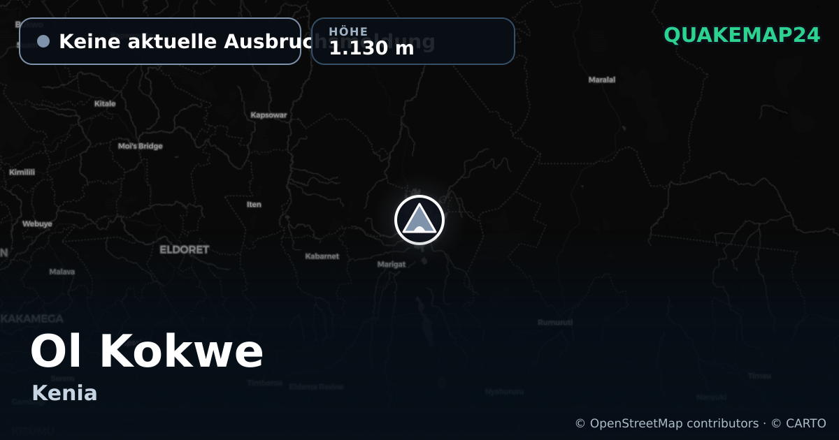 Ol Kokwe · Keine aktuelle Ausbruchsmeldung · 1.130 m