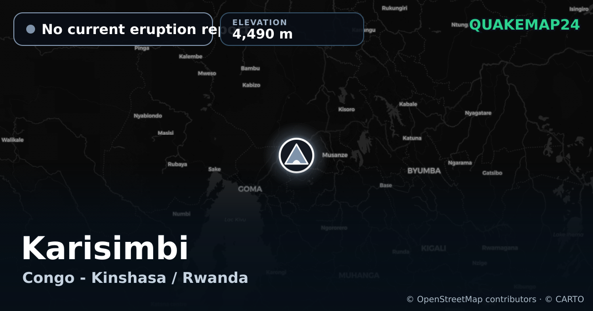 Karisimbi · No current eruption report · 4,490 m
