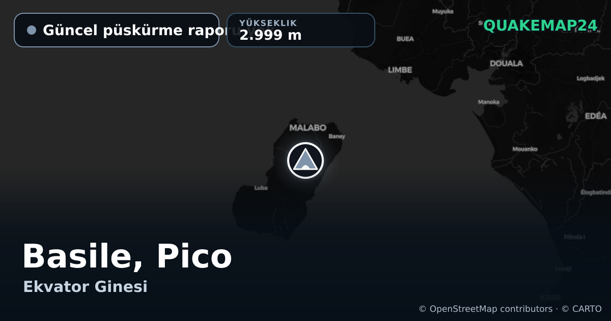Basile, Pico · Güncel püskürme raporu yok · 2.999 m