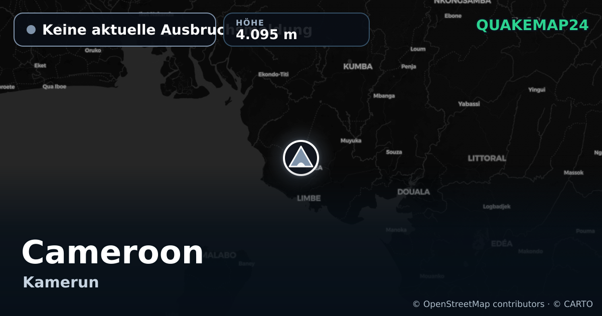 Cameroon · Keine aktuelle Ausbruchsmeldung · 4.095 m