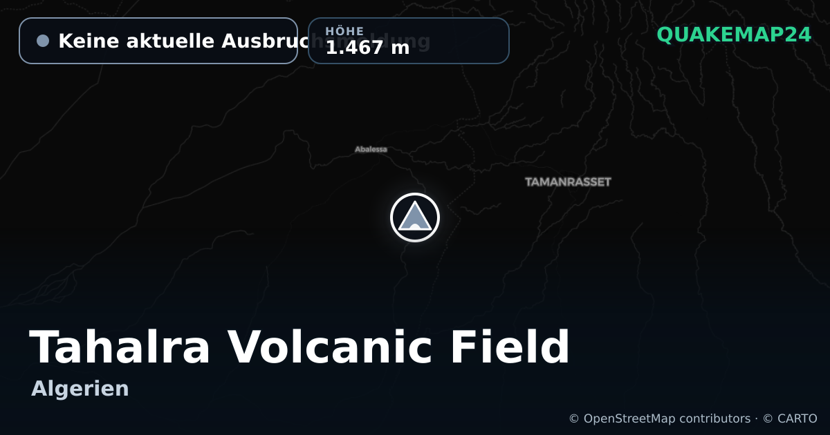 Tahalra Volcanic Field · Keine aktuelle Ausbruchsmeldung · 1.467 m