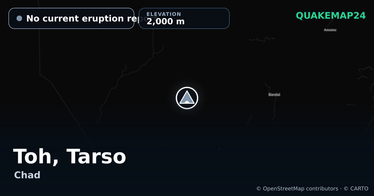 Toh, Tarso · No current eruption report · 2,000 m