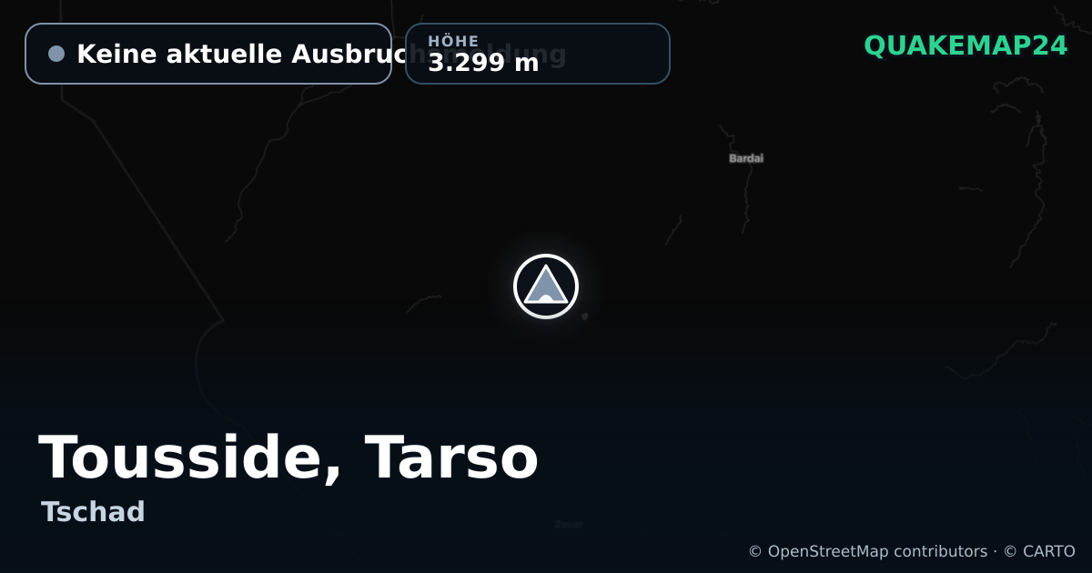 Tousside, Tarso · Keine aktuelle Ausbruchsmeldung · 3.299 m