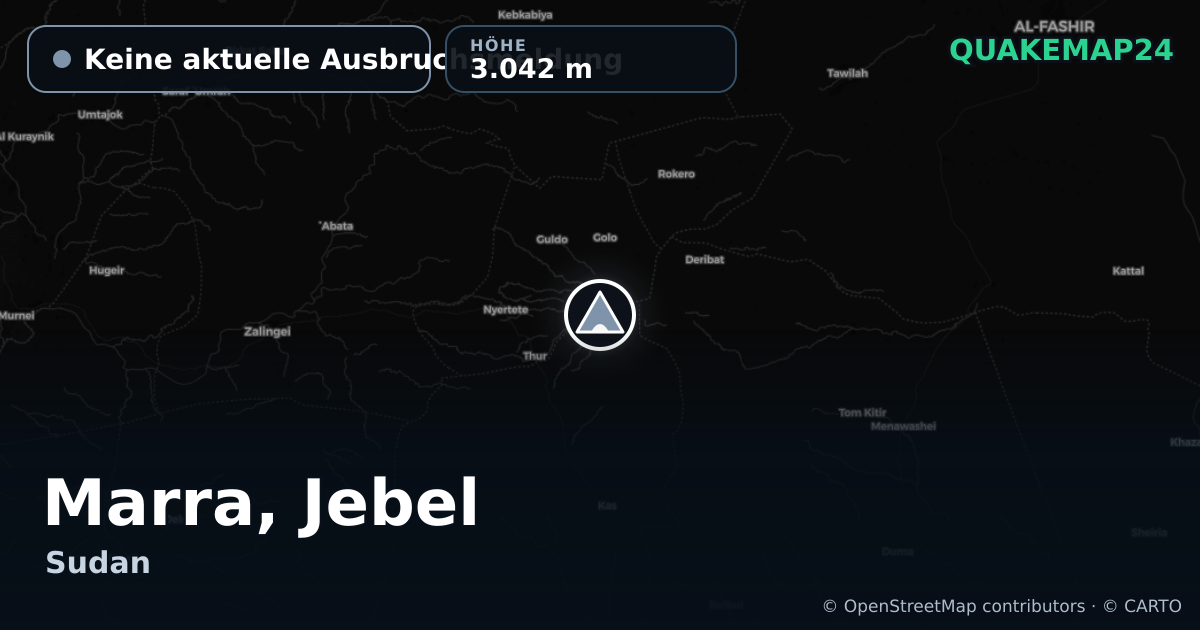 Marra, Jebel · Keine aktuelle Ausbruchsmeldung · 3.042 m