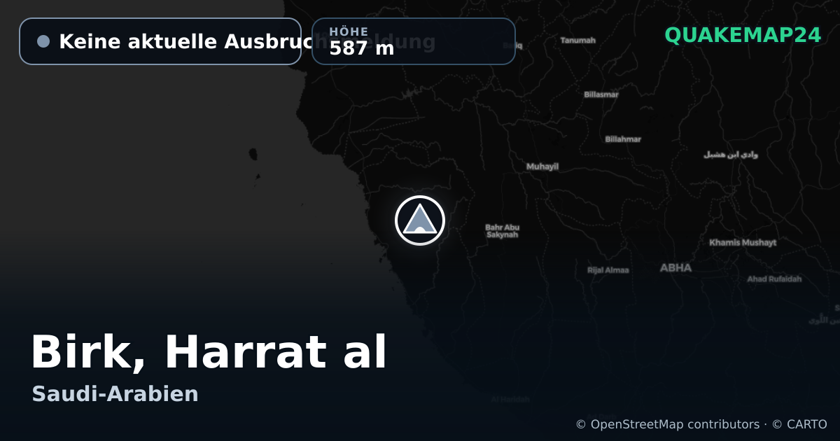 Birk, Harrat al · Keine aktuelle Ausbruchsmeldung · 587 m