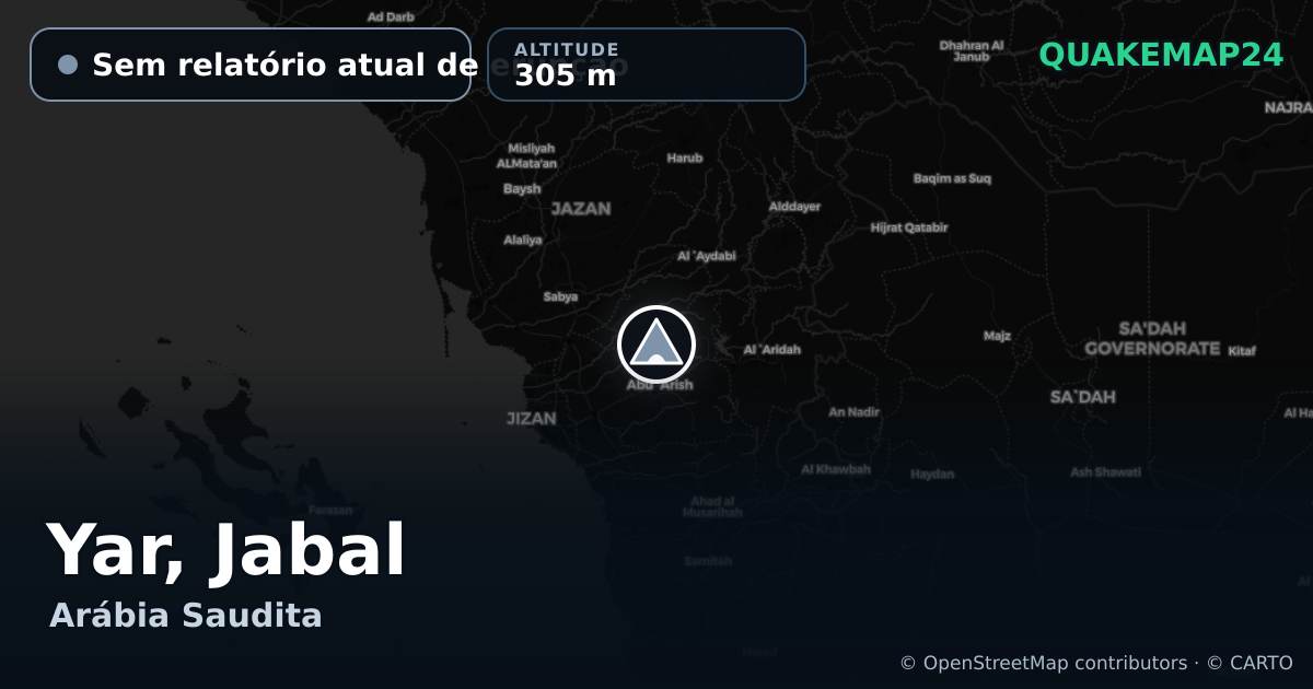 Yar, Jabal · Sem relatório atual de erupção · 305 m