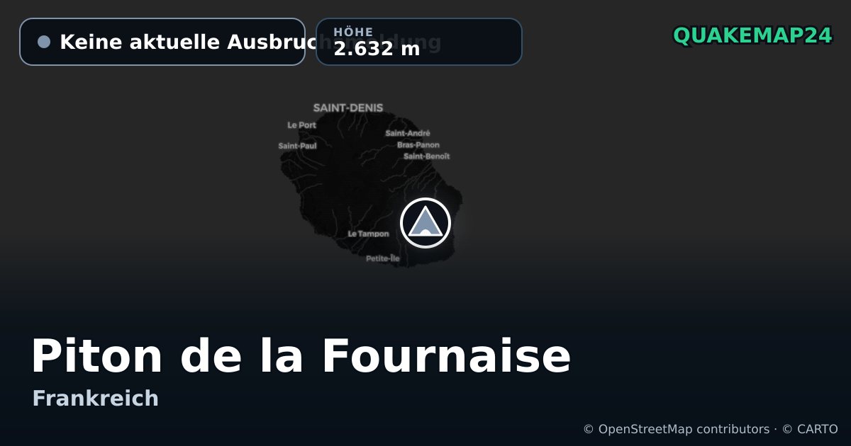 Piton de la Fournaise · Keine aktuelle Ausbruchsmeldung · 2.632 m