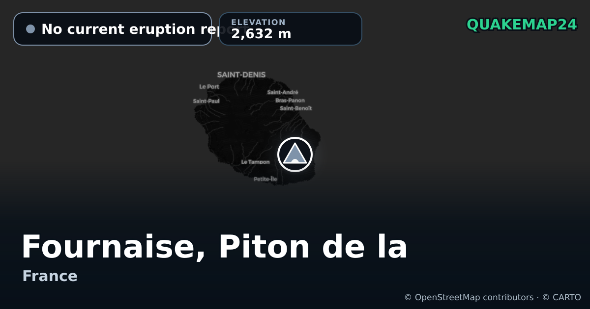 Fournaise, Piton de la · No current eruption report · 2,632 m