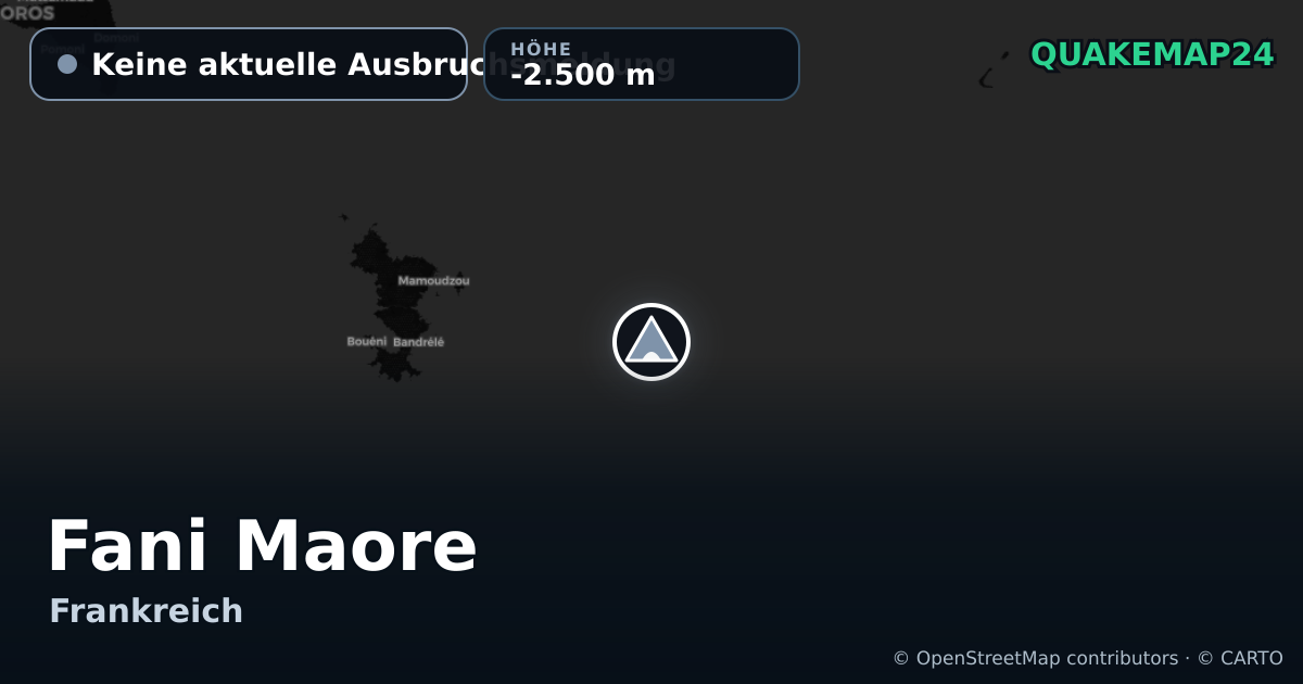 Fani Maore · Keine aktuelle Ausbruchsmeldung · -2.500 m
