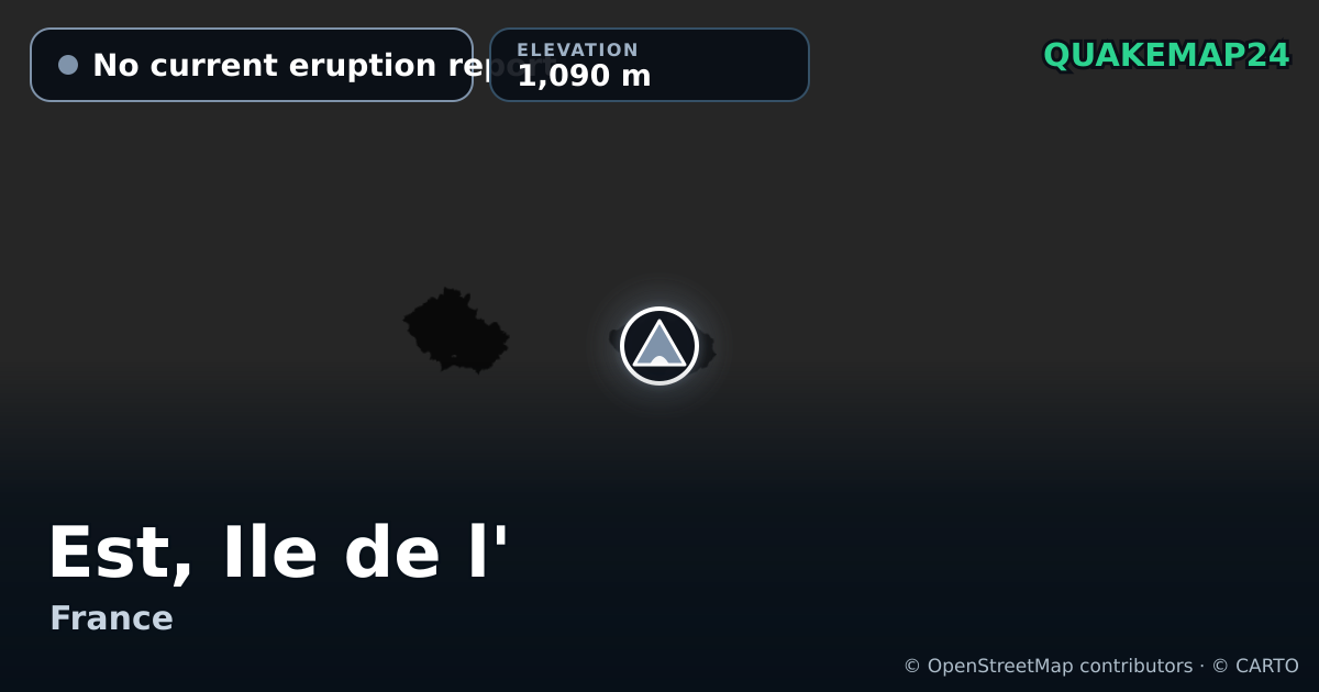 Est, Ile de l' · No current eruption report · 1,090 m