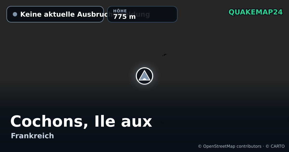 Cochons, Ile aux · Keine aktuelle Ausbruchsmeldung · 775 m