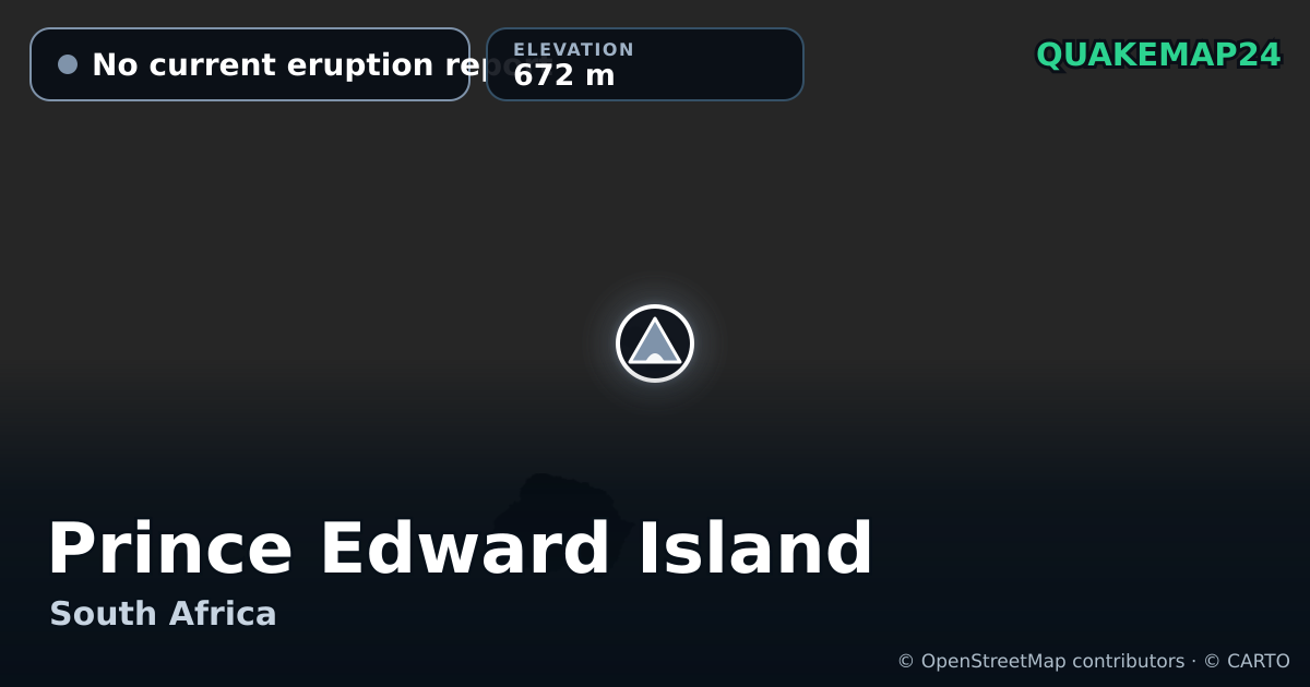 Prince Edward Island · No current eruption report · 672 m