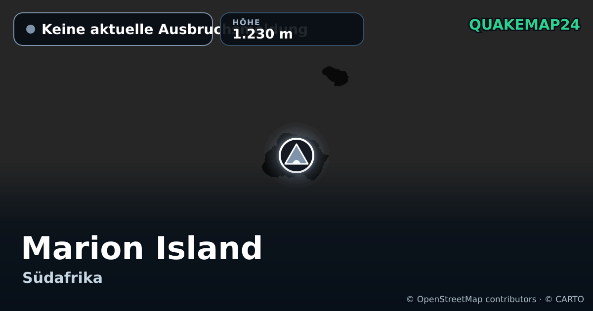 Marion Island · Keine aktuelle Ausbruchsmeldung · 1.230 m