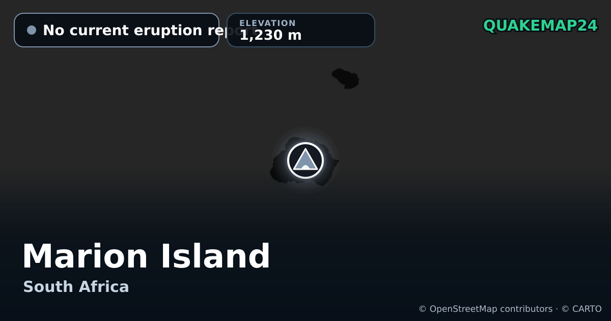 Marion Island · No current eruption report · 1,230 m