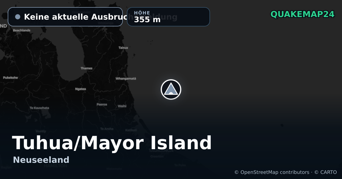 Tuhua/Mayor Island · Keine aktuelle Ausbruchsmeldung · 355 m