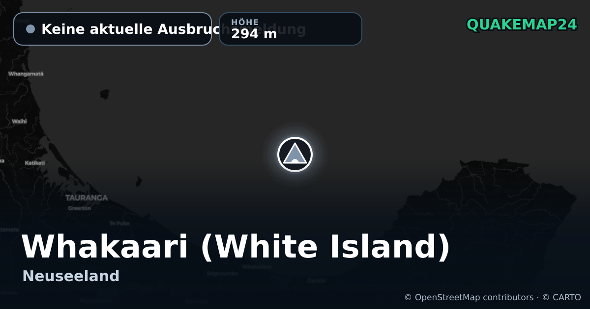 Whakaari (White Island) · Keine aktuelle Ausbruchsmeldung · 294 m