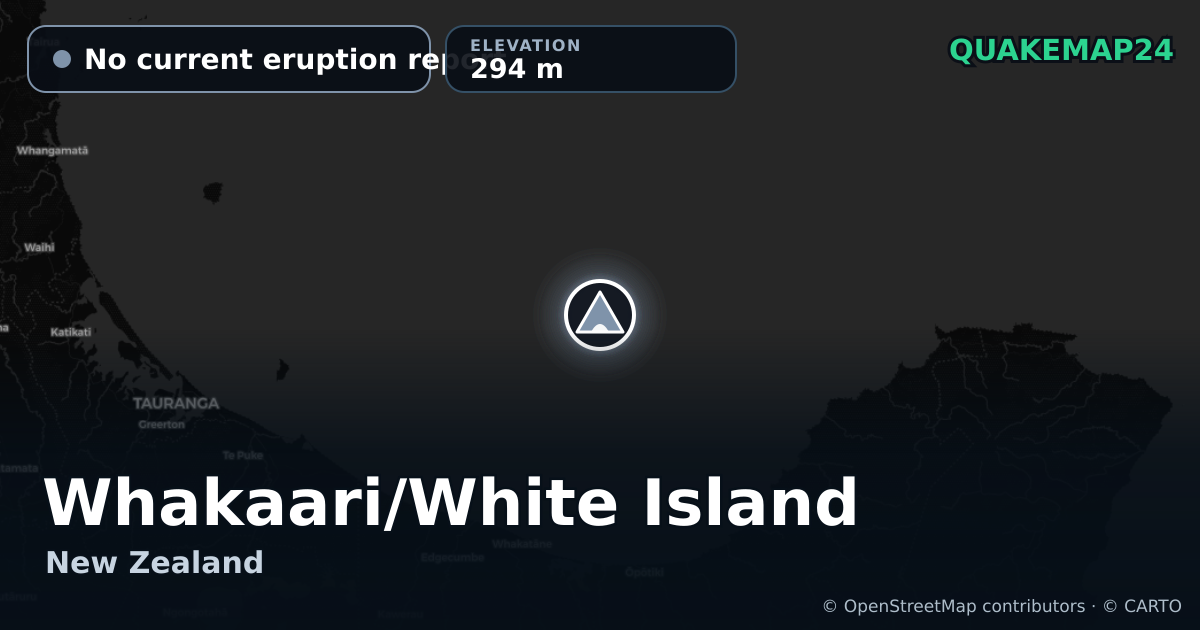 Whakaari/White Island · No current eruption report · 294 m