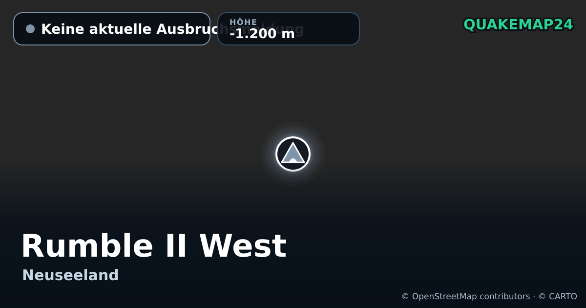 Rumble II West · Keine aktuelle Ausbruchsmeldung · -1.200 m