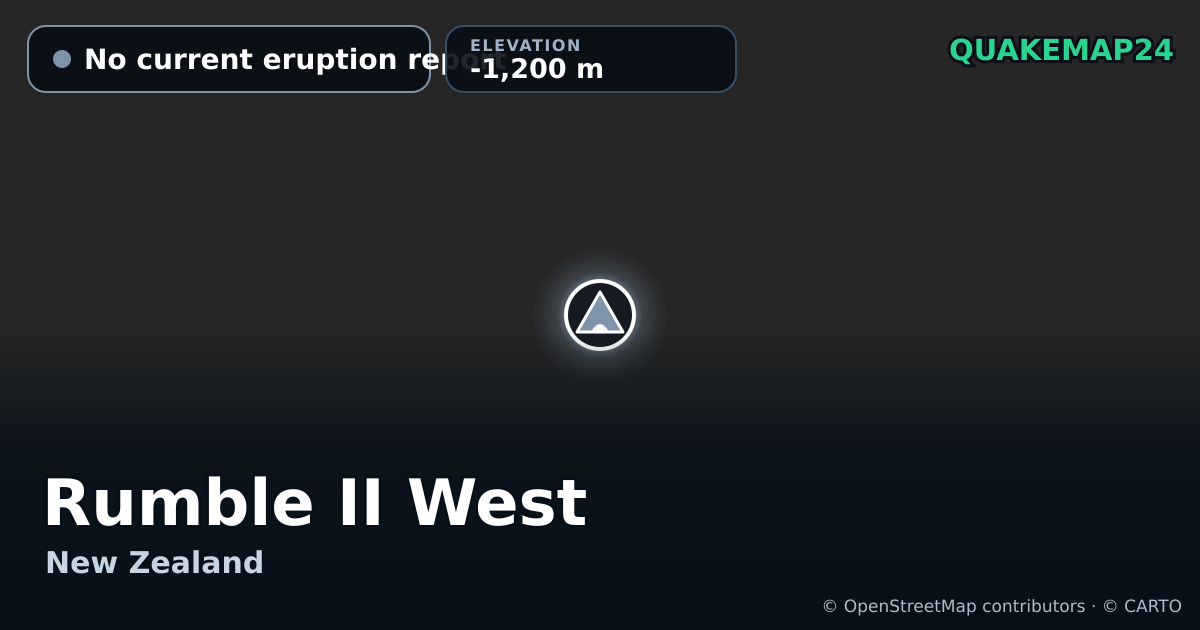 Rumble II West · No current eruption report · -1,200 m