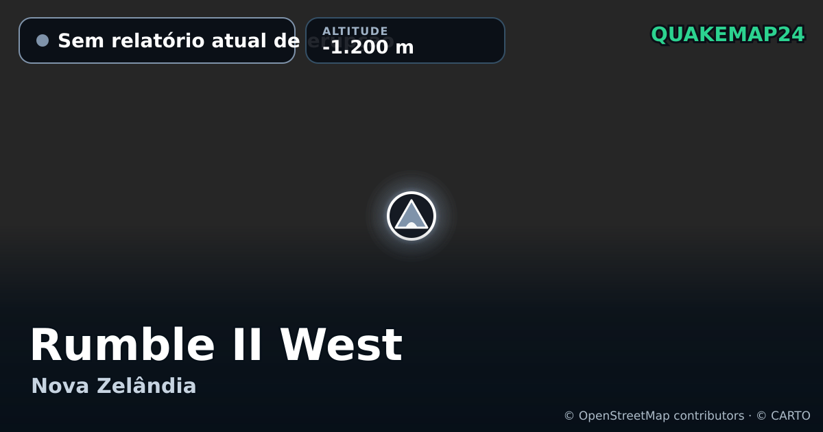 Rumble II West · Sem relatório atual de erupção · -1.200 m
