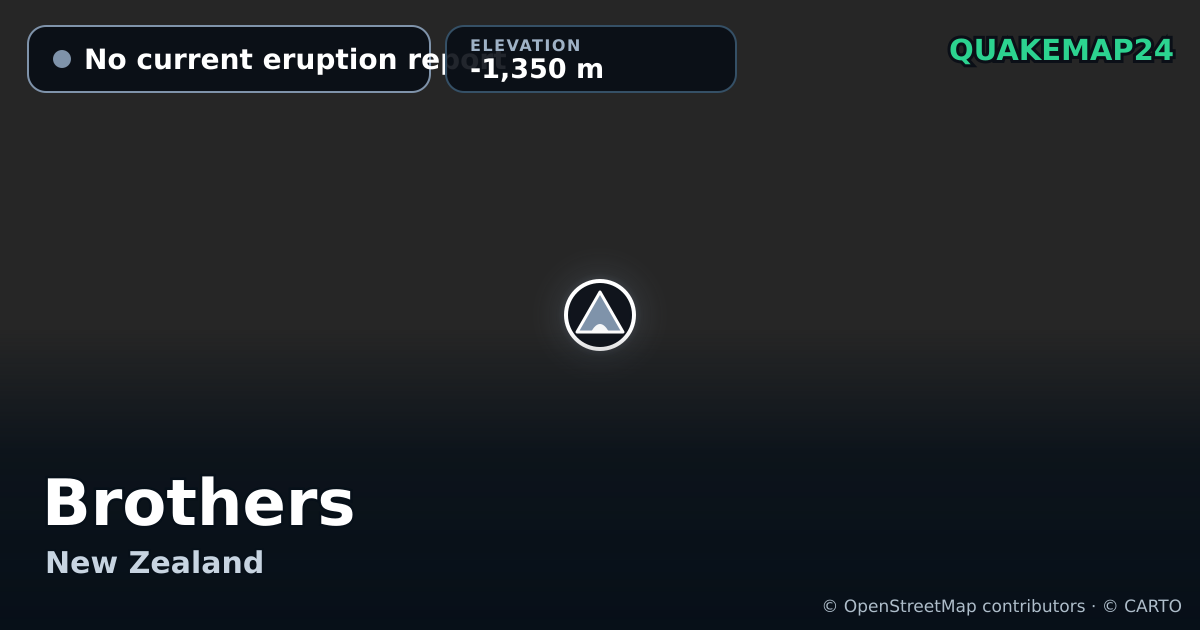 Brothers · No current eruption report · -1,350 m