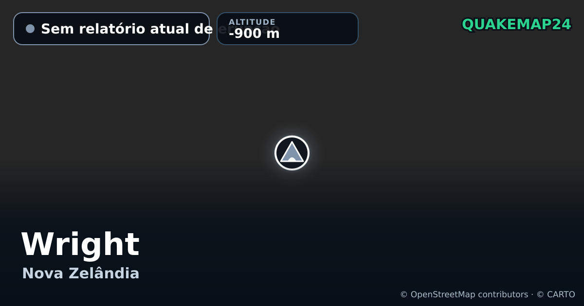 Wright · Sem relatório atual de erupção · -900 m