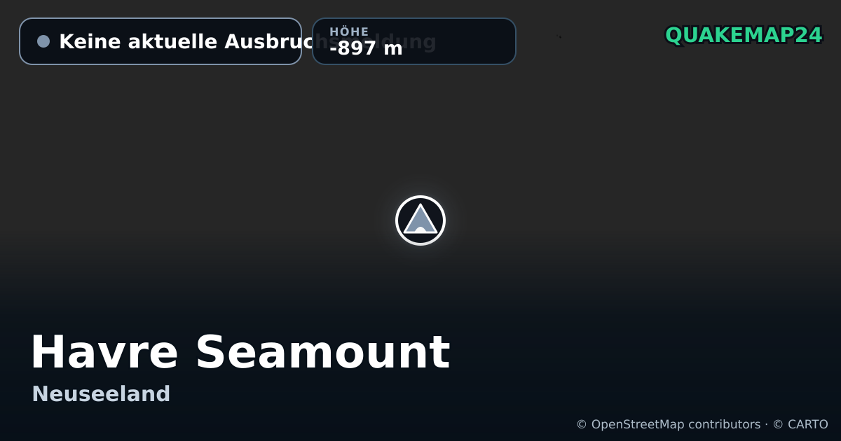Havre Seamount · Keine aktuelle Ausbruchsmeldung · -897 m