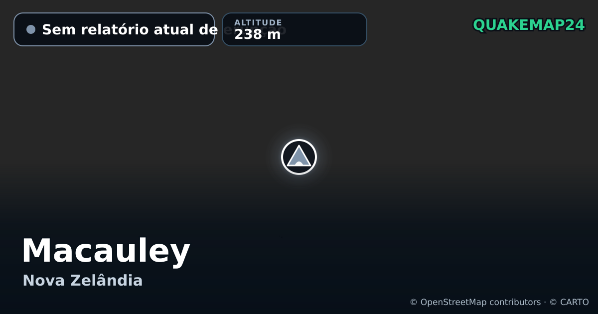 Macauley · Sem relatório atual de erupção · 238 m