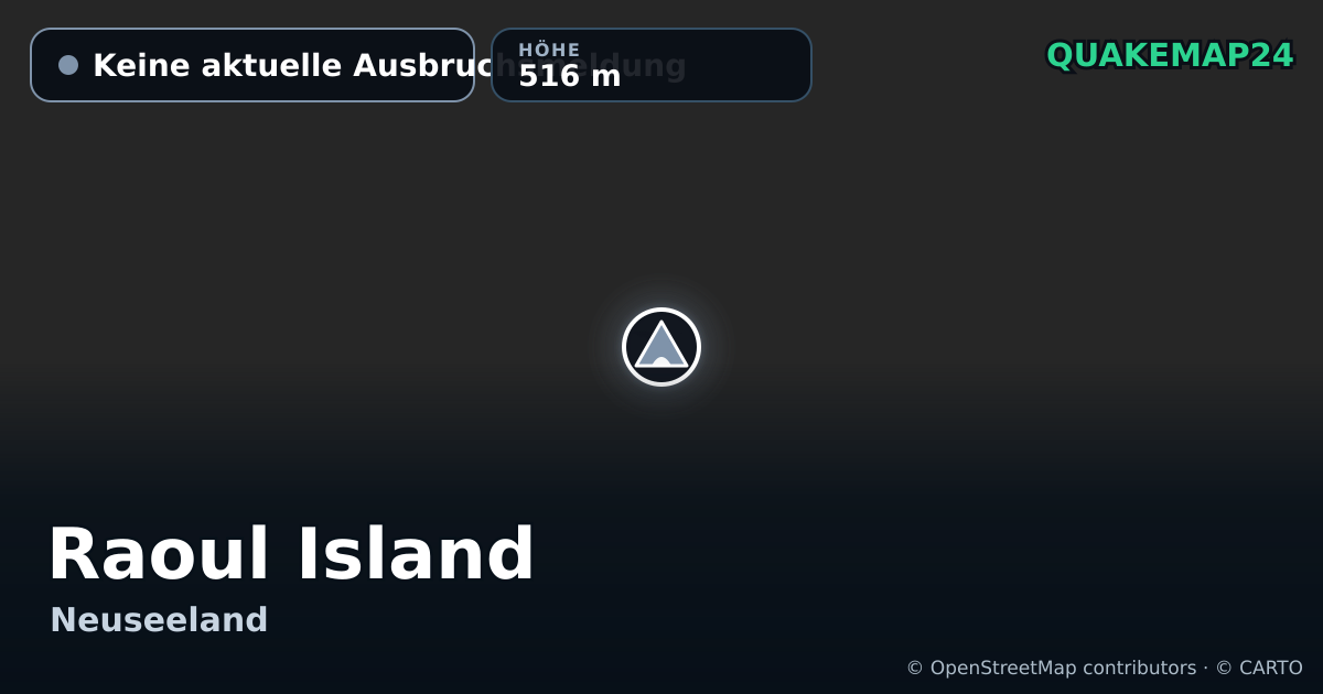 Raoul Island · Keine aktuelle Ausbruchsmeldung · 516 m