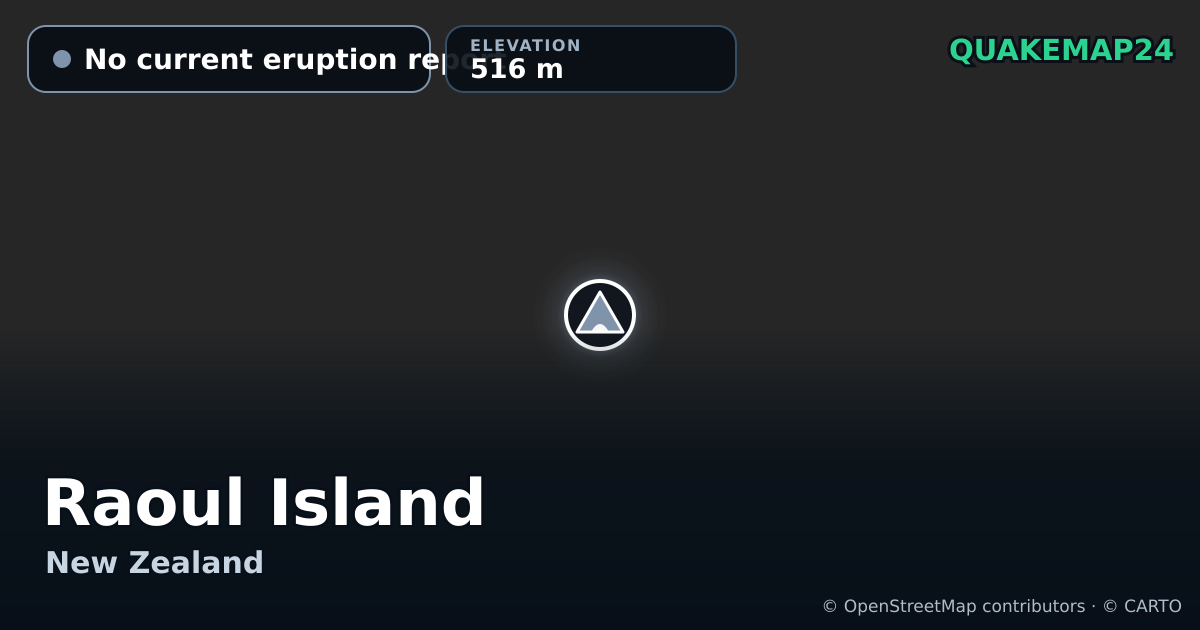 Raoul Island · No current eruption report · 516 m