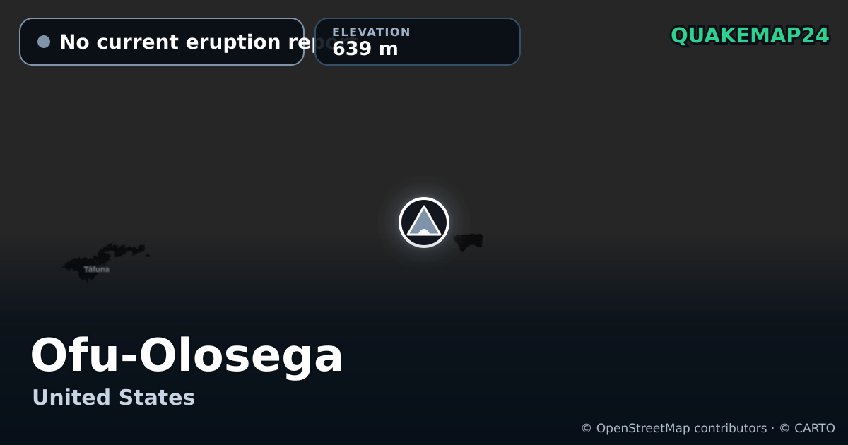 Ofu-Olosega · No current eruption report · 639 m