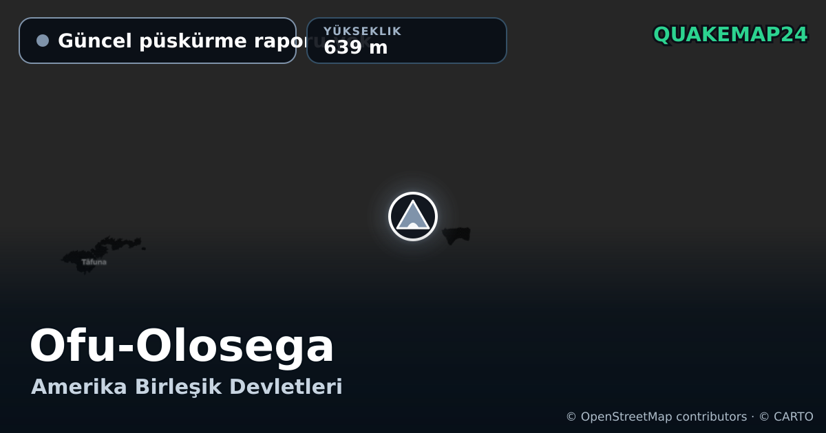 Ofu-Olosega · Güncel püskürme raporu yok · 639 m