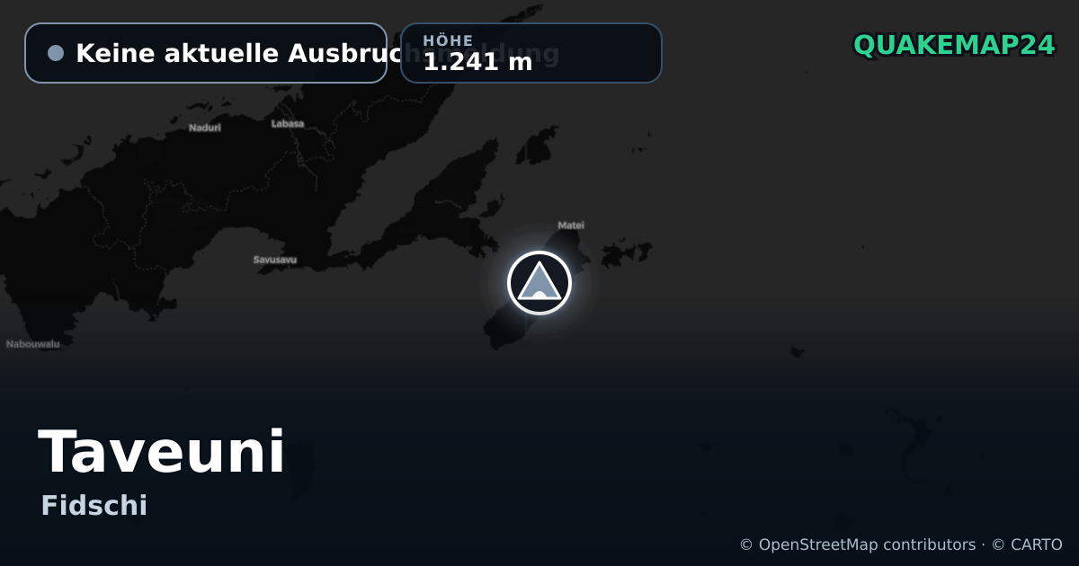 Taveuni · Keine aktuelle Ausbruchsmeldung · 1.241 m