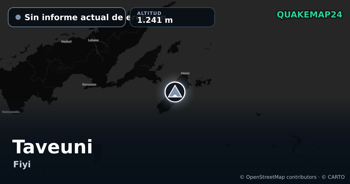 Taveuni · Sin informe actual de erupción · 1.241 m