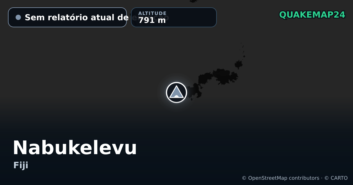 Nabukelevu · Sem relatório atual de erupção · 791 m