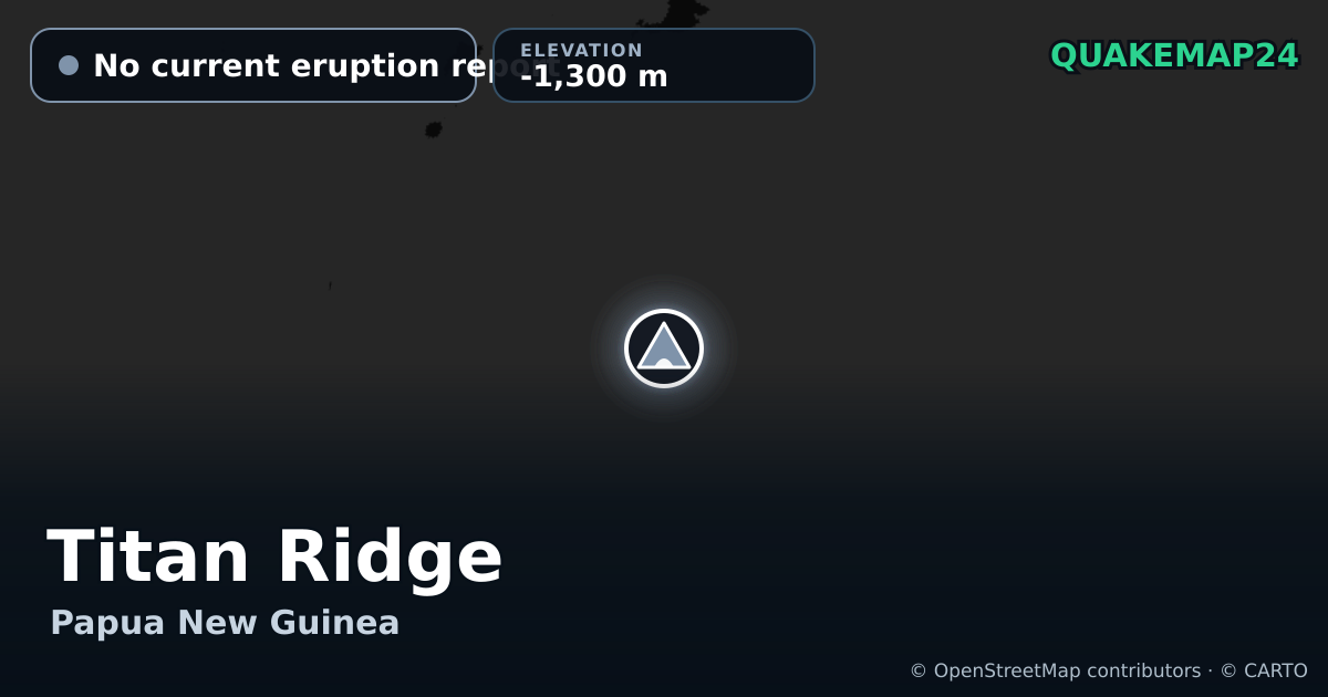 Titan Ridge · No current eruption report · -1,300 m