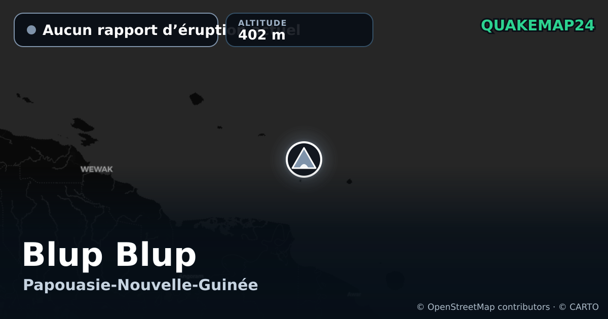 Blup Blup · Aucun rapport d’éruption actuel · 402 m