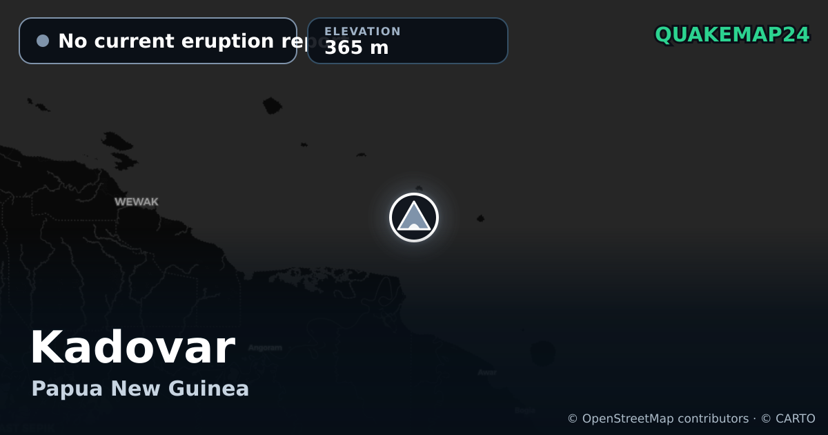 Kadovar · No current eruption report · 365 m