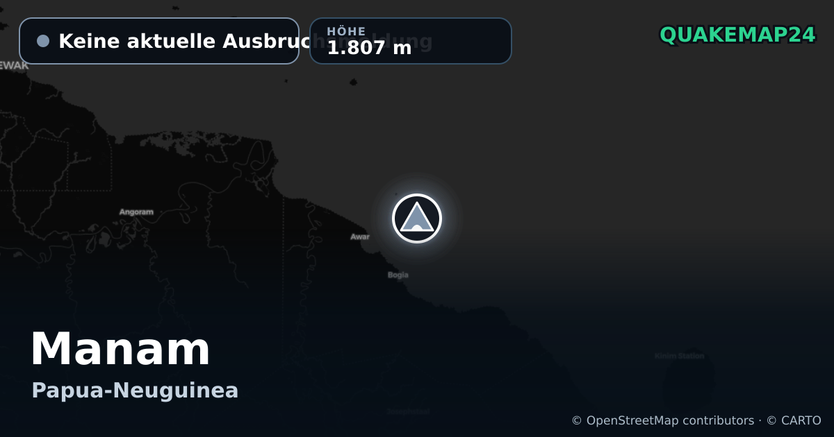 Manam · Keine aktuelle Ausbruchsmeldung · 1.807 m
