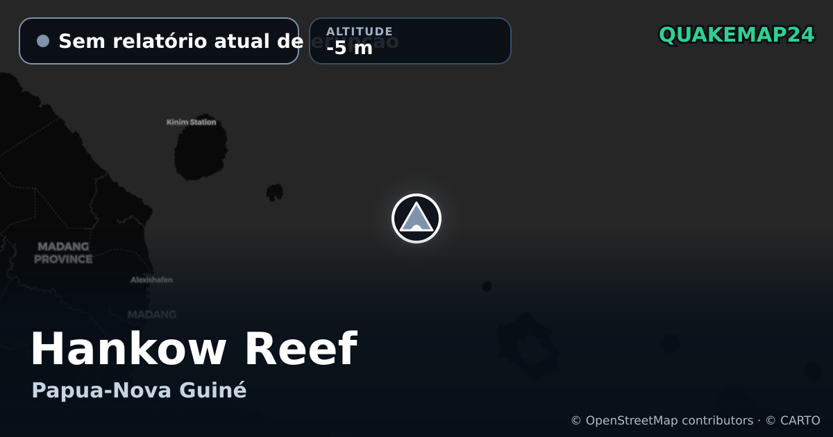 Hankow Reef · Sem relatório atual de erupção · -5 m