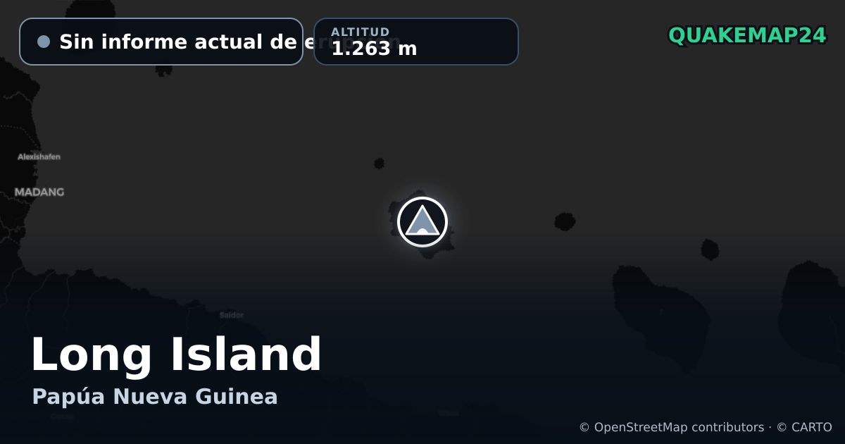 Long Island · Sin informe actual de erupción · 1.263 m