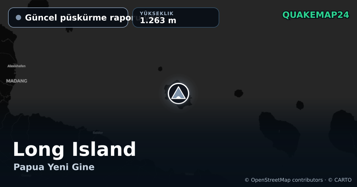 Long Island · Güncel püskürme raporu yok · 1.263 m