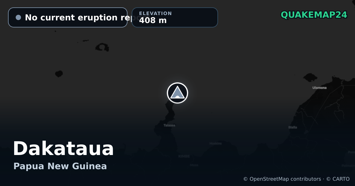 Dakataua · No current eruption report · 408 m