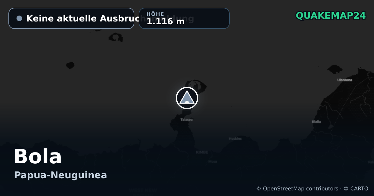 Bola · Keine aktuelle Ausbruchsmeldung · 1.116 m
