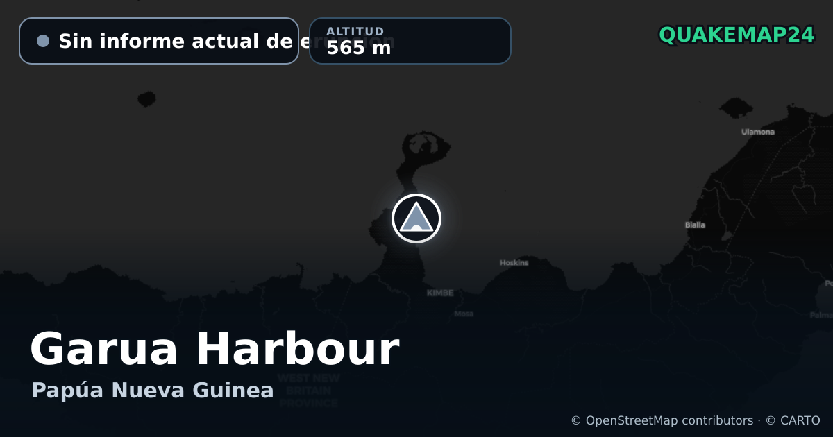 Garua Harbour · Sin informe actual de erupción · 565 m