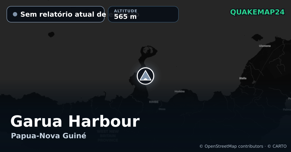 Garua Harbour · Sem relatório atual de erupção · 565 m