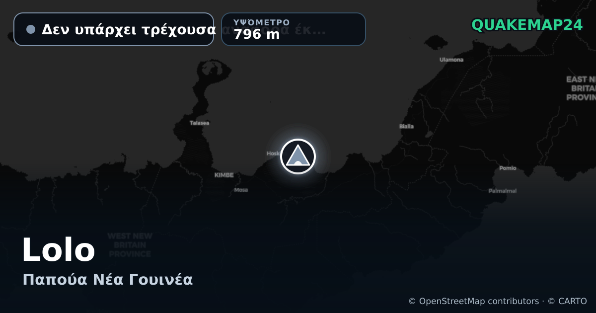Lolo · Δεν υπάρχει τρέχουσα αναφορά έκρηξης · 796 m