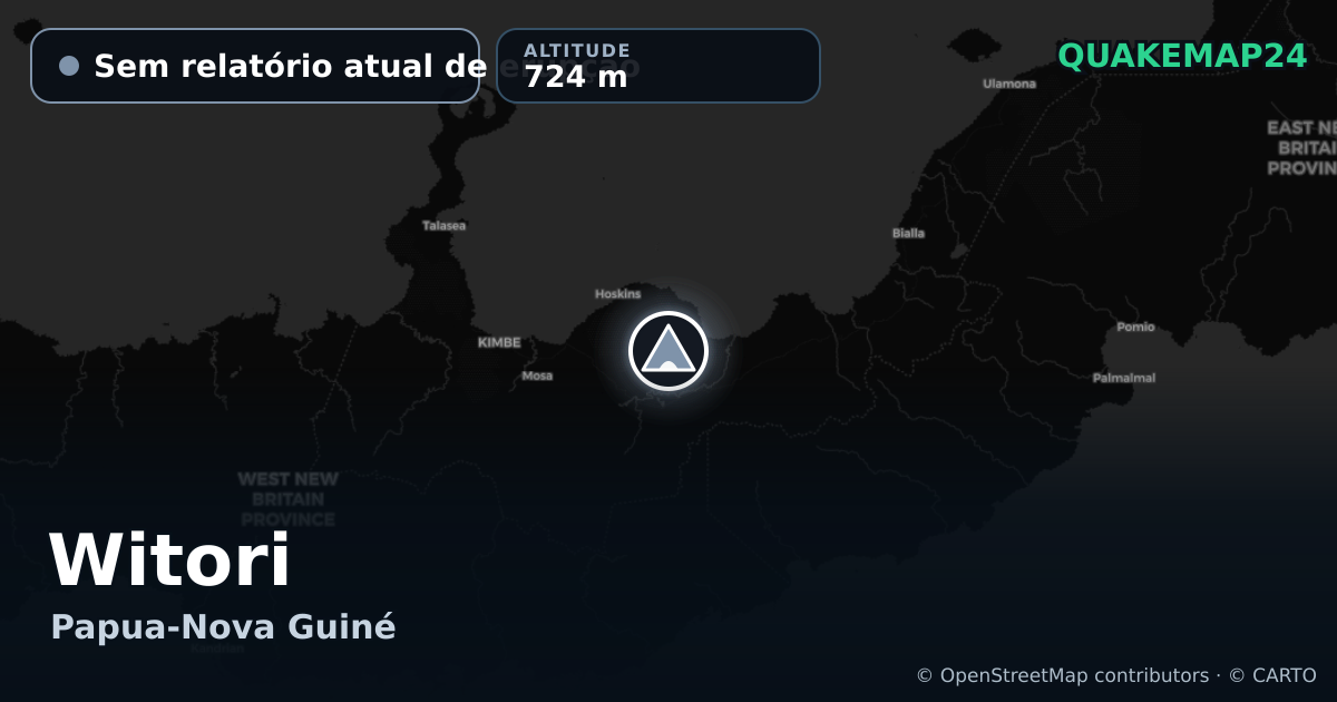 Witori · Sem relatório atual de erupção · 724 m