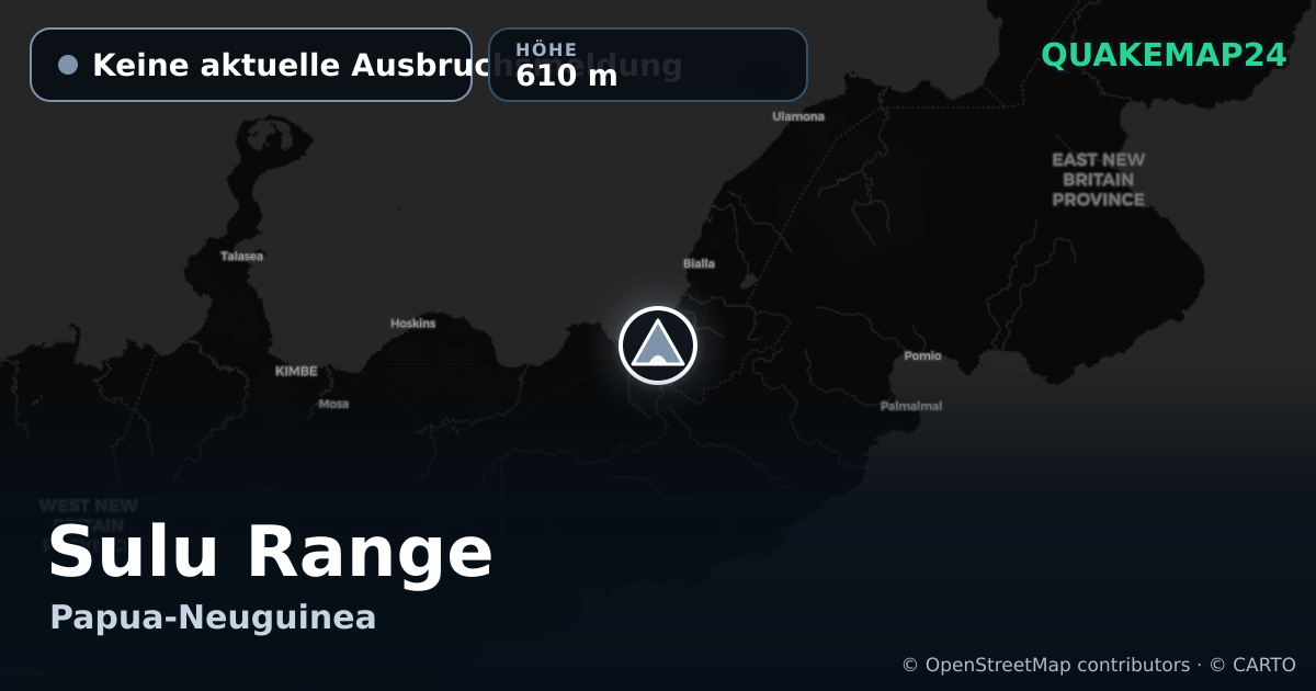 Sulu Range · Keine aktuelle Ausbruchsmeldung · 610 m
